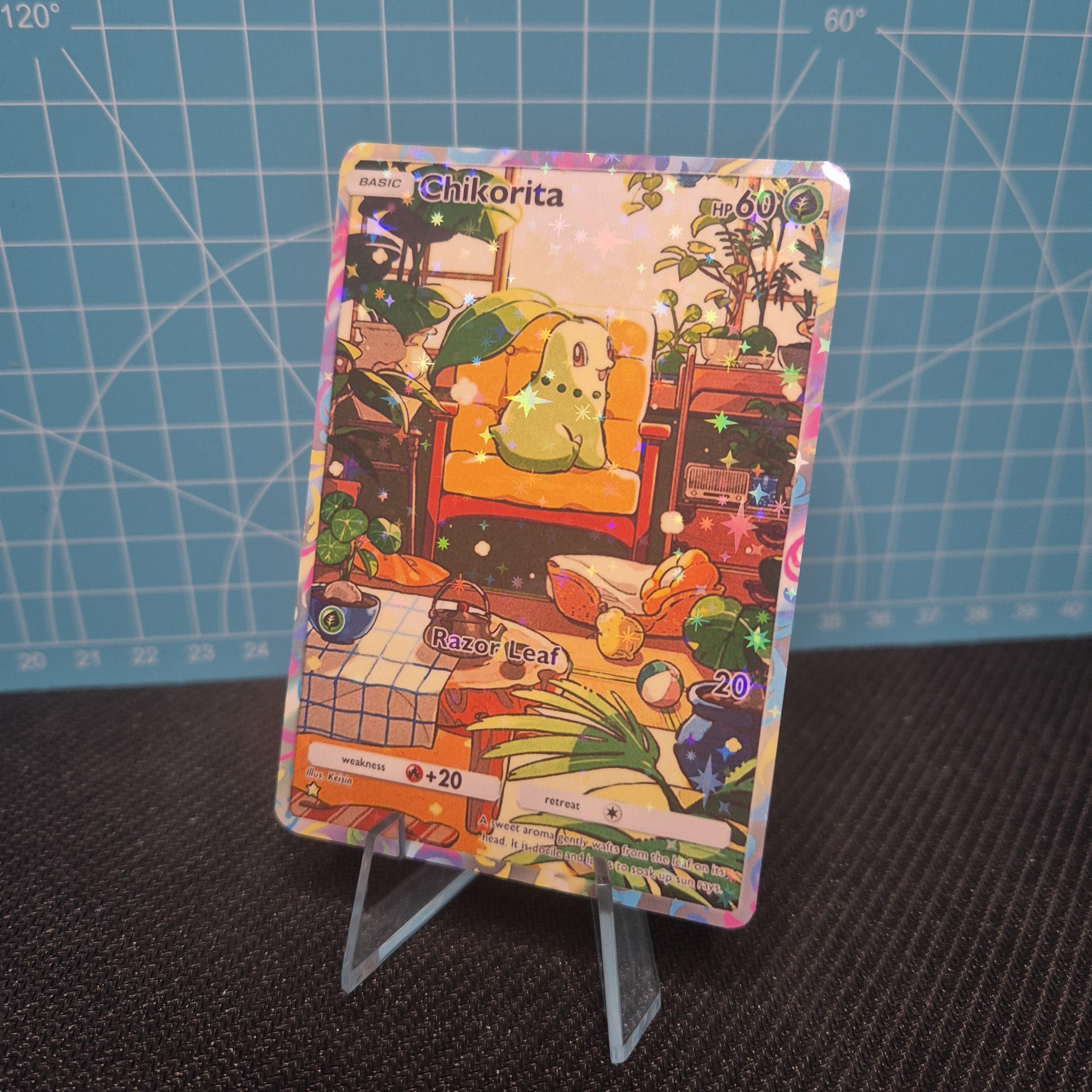 Chikorita A4 162 / Wisdom of Sea and Sky / Pokemon Tcg Quality