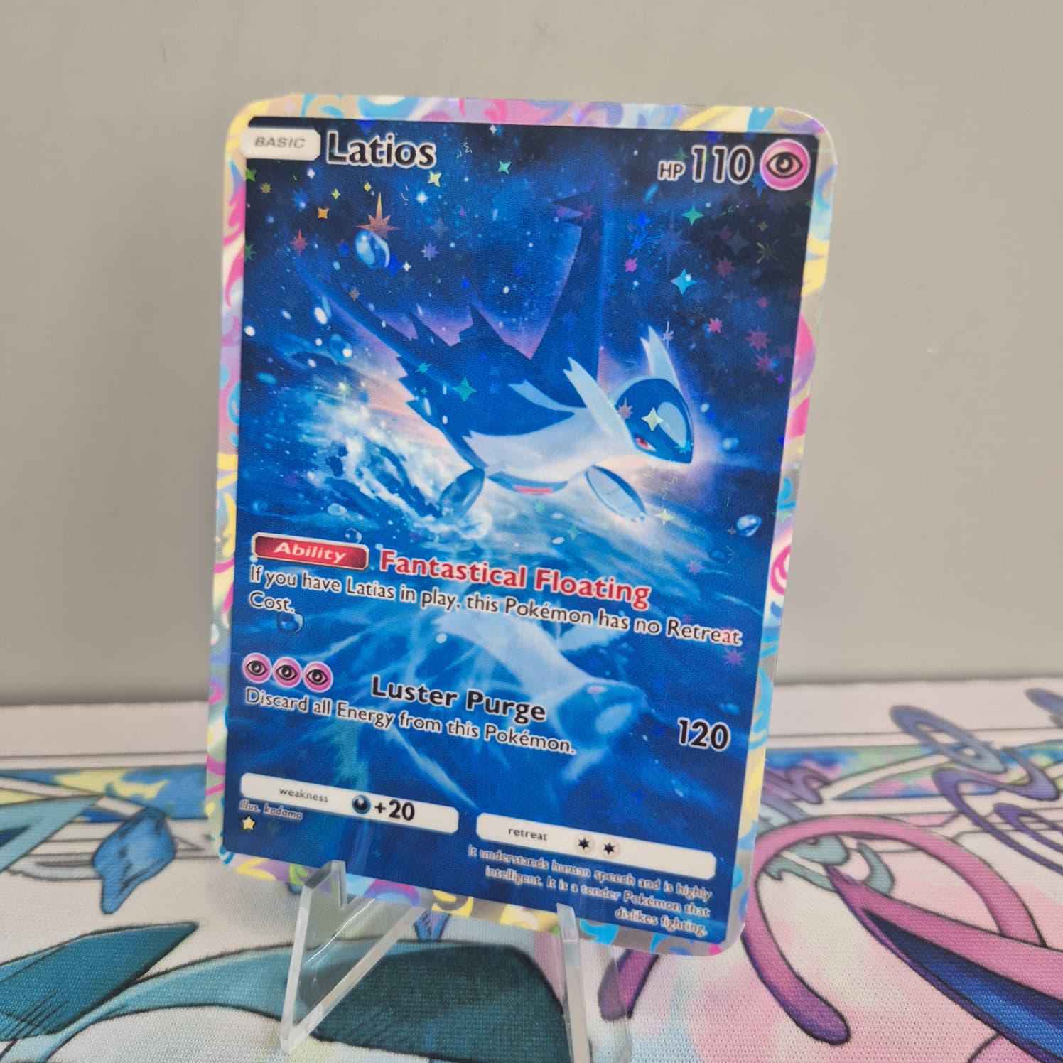 shiny latios pokemon card POKÉMON GAME CP2 019/027 R Attack 1 The Most Expensive Latios Pokemon