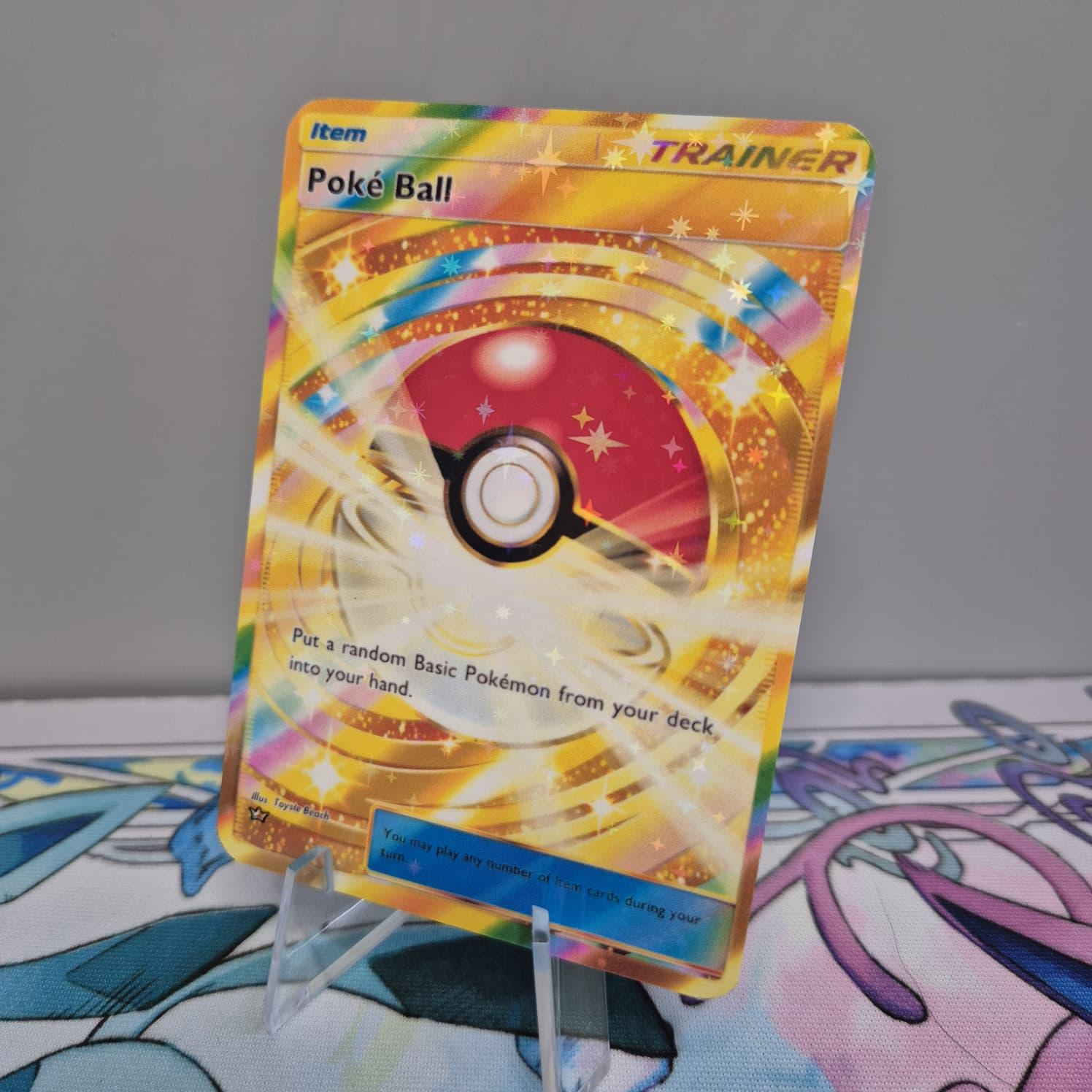 pokemon gold quick ball card (179/202) (Pokemon League Stamp) Originally released February 7 Gold Card Pokeball - Etsy