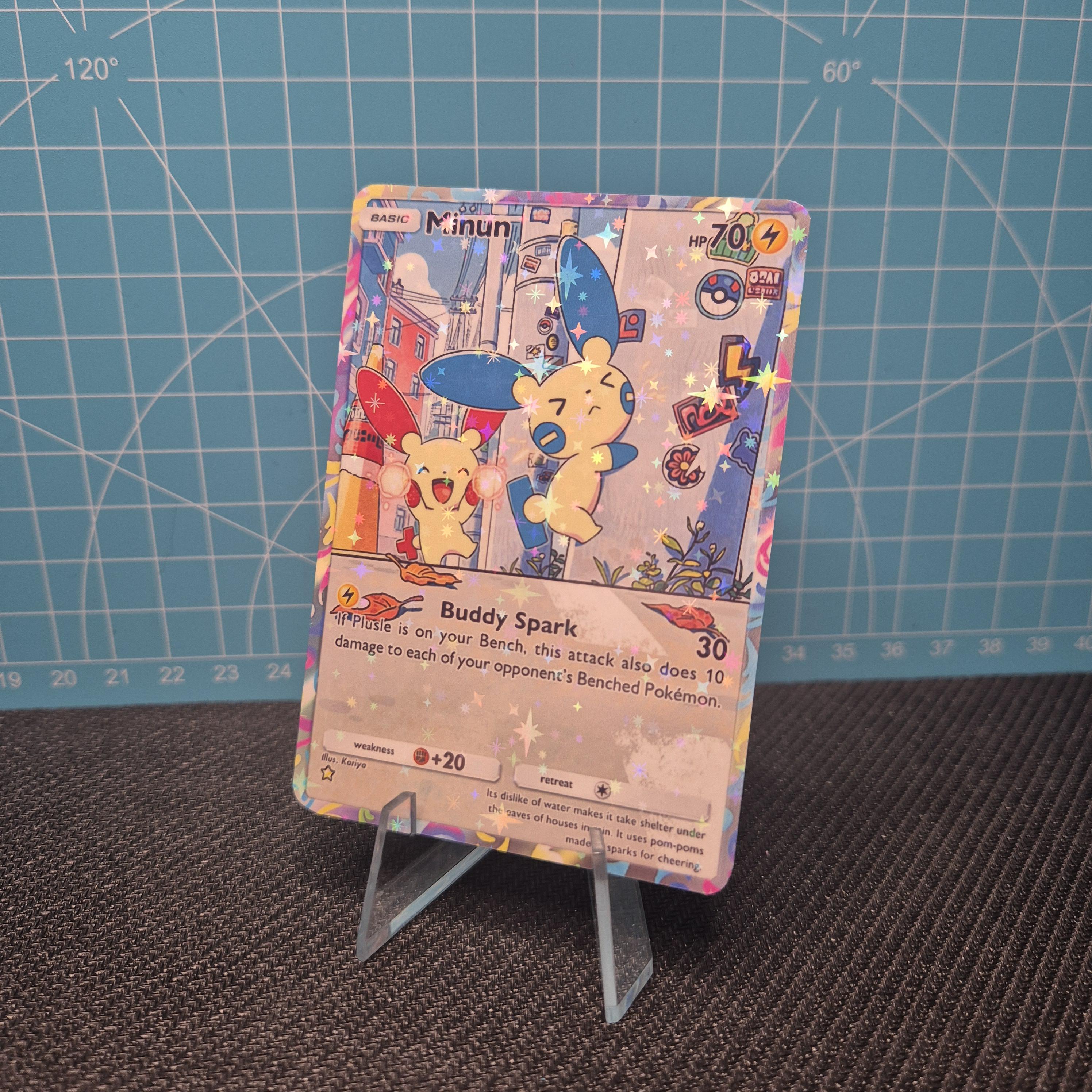 minun pokemon card B2 / Fantastical Parade / Tcg Quality Custom [1] Minus Energy (10) Flip a coin Minun 6/12 - EX Trainer