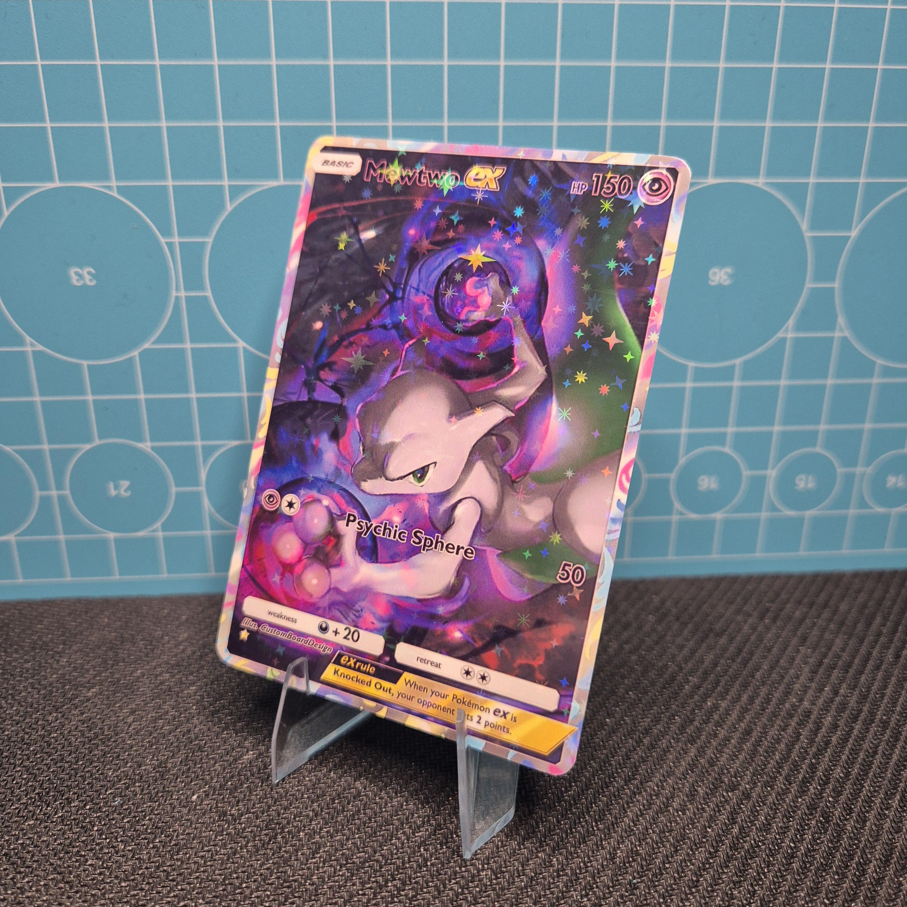 Mewtwo EX / Carte personnalisée / Carte personnalisée de qualité JCC Pokémon