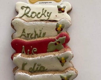 Personalized holiday dog treats, Christmas dog treats, Organic dog treats, Gotcha day treats, Dog lover, dog mom, Organic treats for dog pup