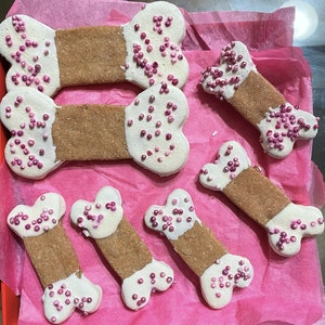 Organic decorated Peanut Butter Bones