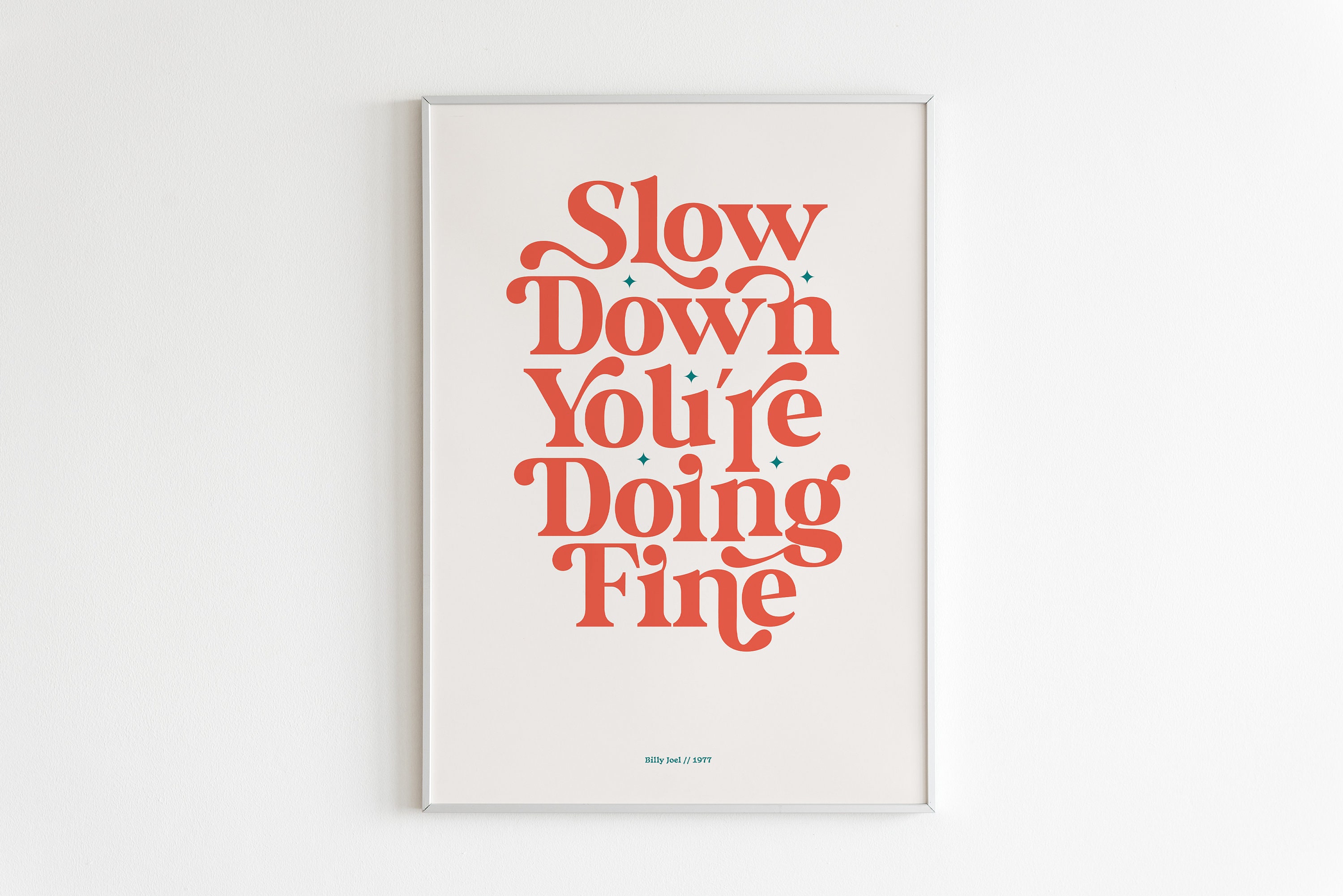 Discover Billy Joel Vienna Typography Poster