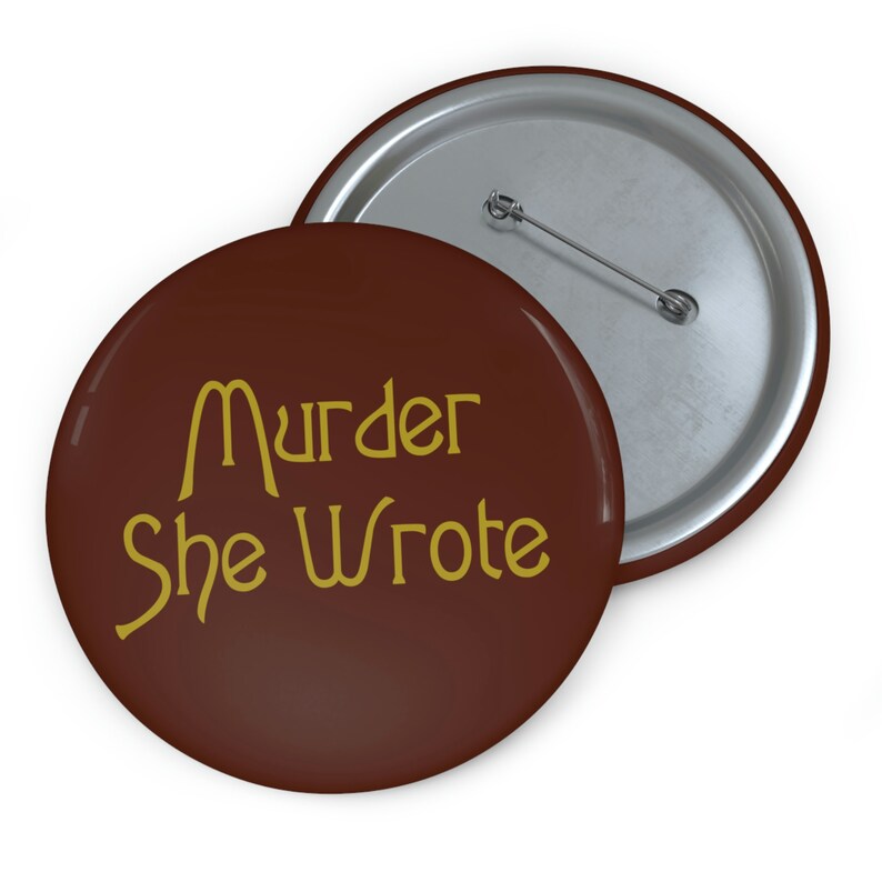 Murder She Wrote Pin Button, Angela Lansbury TV Show Memorabilia ...