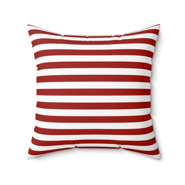 Red and White Pillow Etsy
