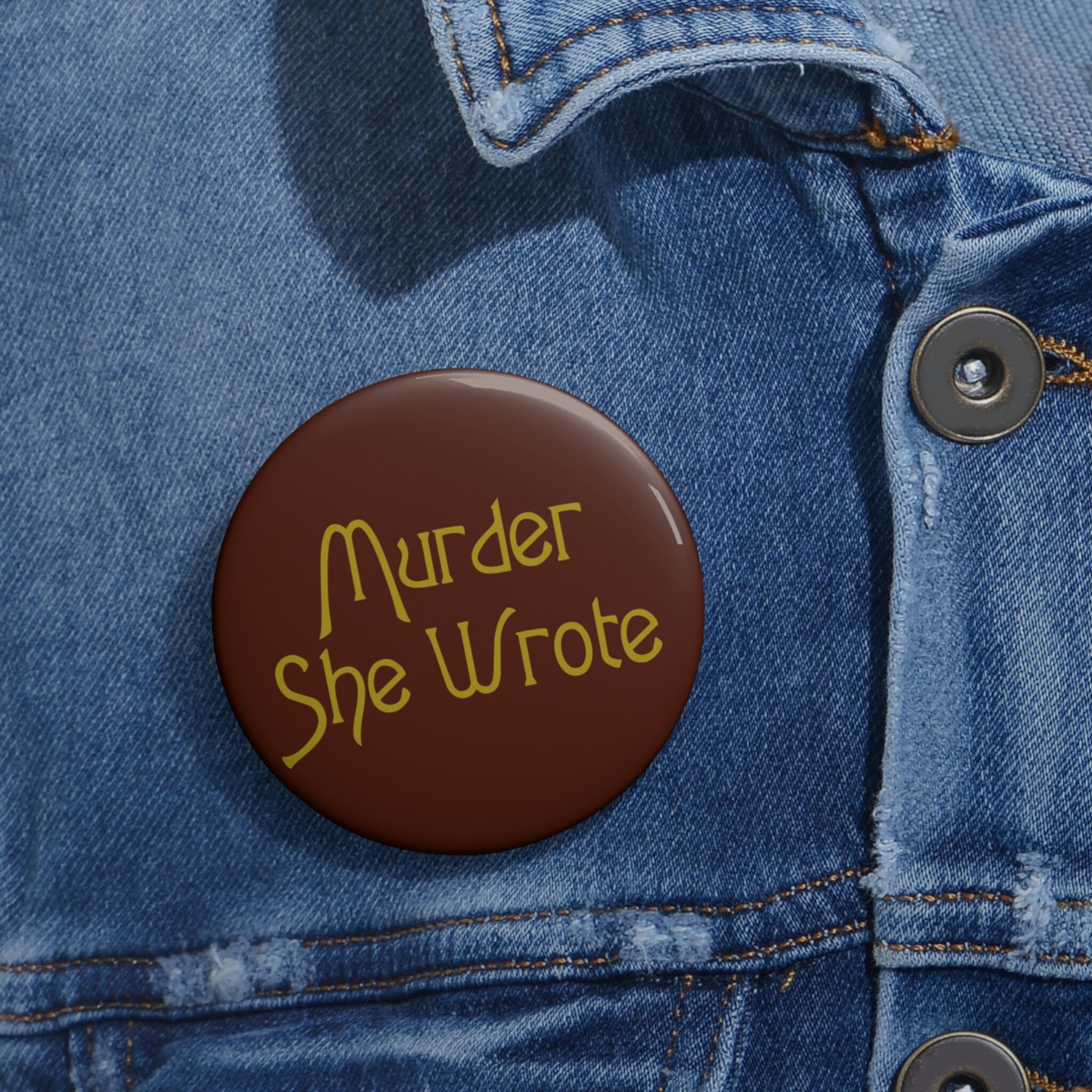 Murder She Wrote Pin Button, Angela Lansbury TV Show Memorabilia ...
