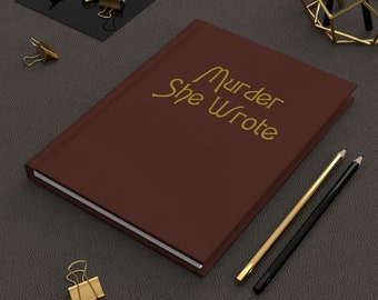 Murder She Wrote Journal Jessica Fletcher Gift, Lined Hardcover Murder She Wrote Notebook