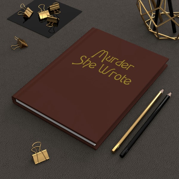 Murder She Wrote Journal Jessica Fletcher Gift, Lined Hardcover Murder She Wrote Notebook