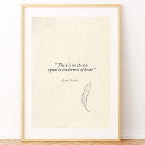 Jane Austen Quote Print: Vintage Bookish Art (Digital Download)