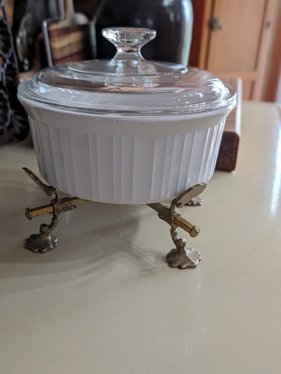 Vintage Adjustable Brass Trivet, Gold Kitchen Decor