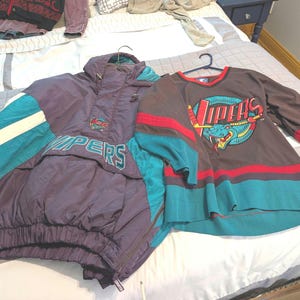Vintage 90s Detroit Vipers Starter Pullover Jacket XL Rare IHL Hockey Streetwear