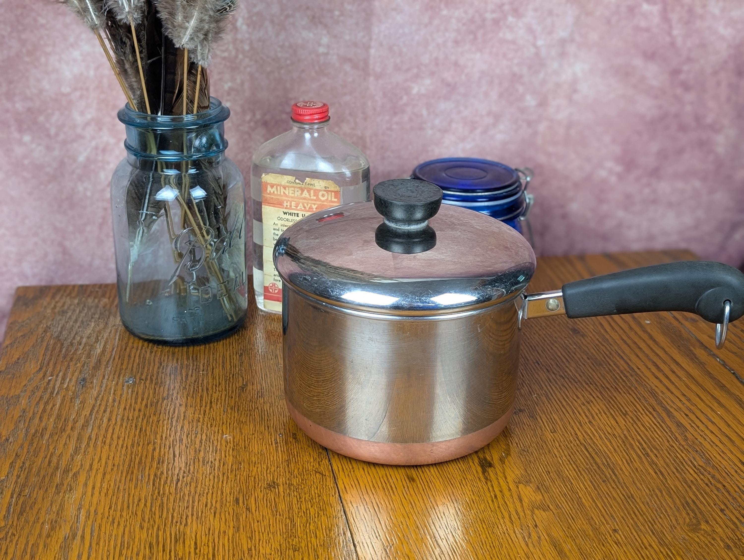 Vintage Revere Ware Copper Bottom Pots - Etsy