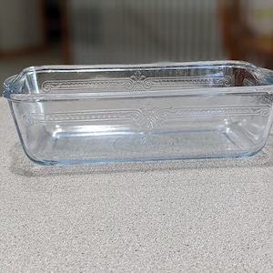 Vintage Blue Sapphire Fire King Philbe Loaf Pan
