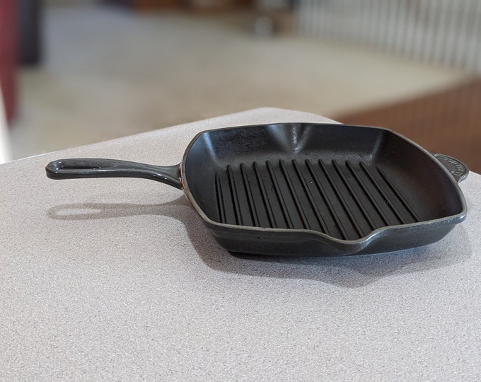 Le Creuset 10 Inch Square Grill Pan, Cast Iron Enamel Etsy