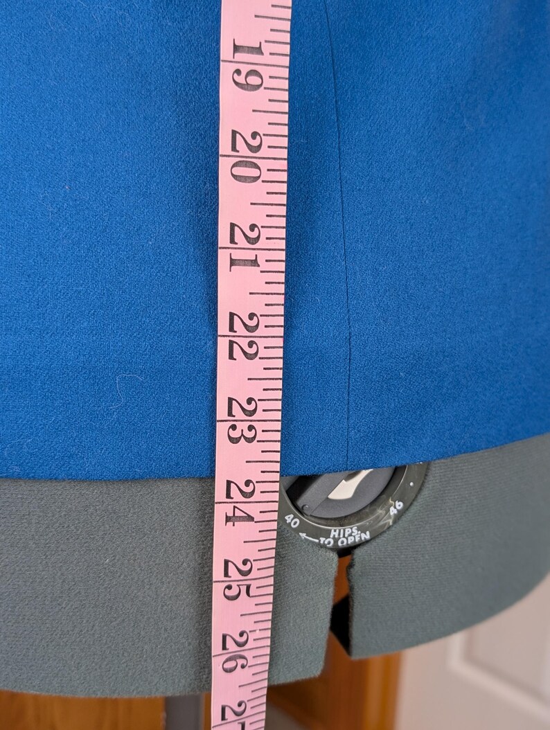 Pendleton Petite Wool Blazer Blue Vintage Women’s Jacket Tailored Career Coat Made USA, Size 4P image 17