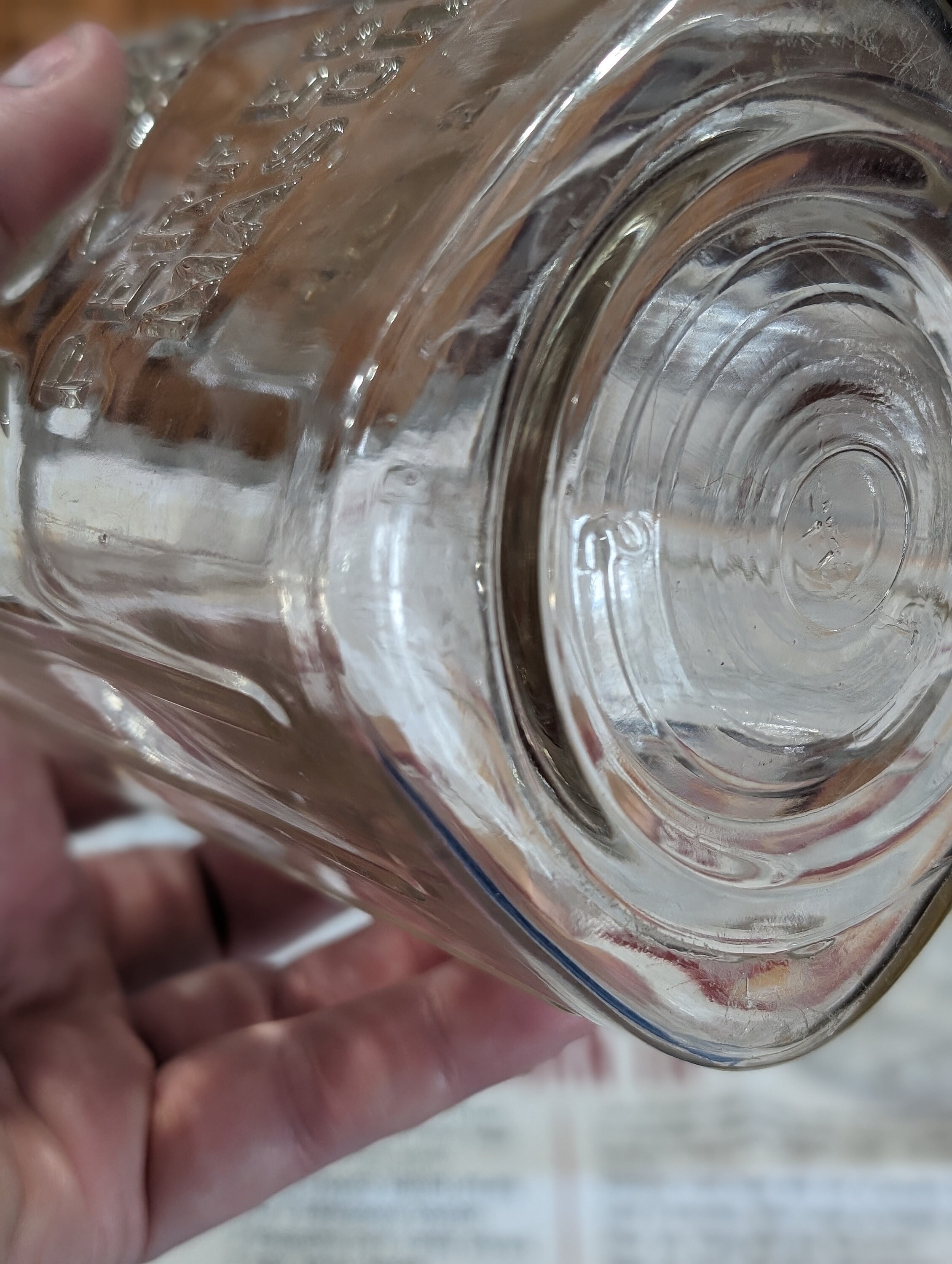 Vintage Ball Mason Jar, Ribbed Glass, 1910s-1920s Decor (no Lid 