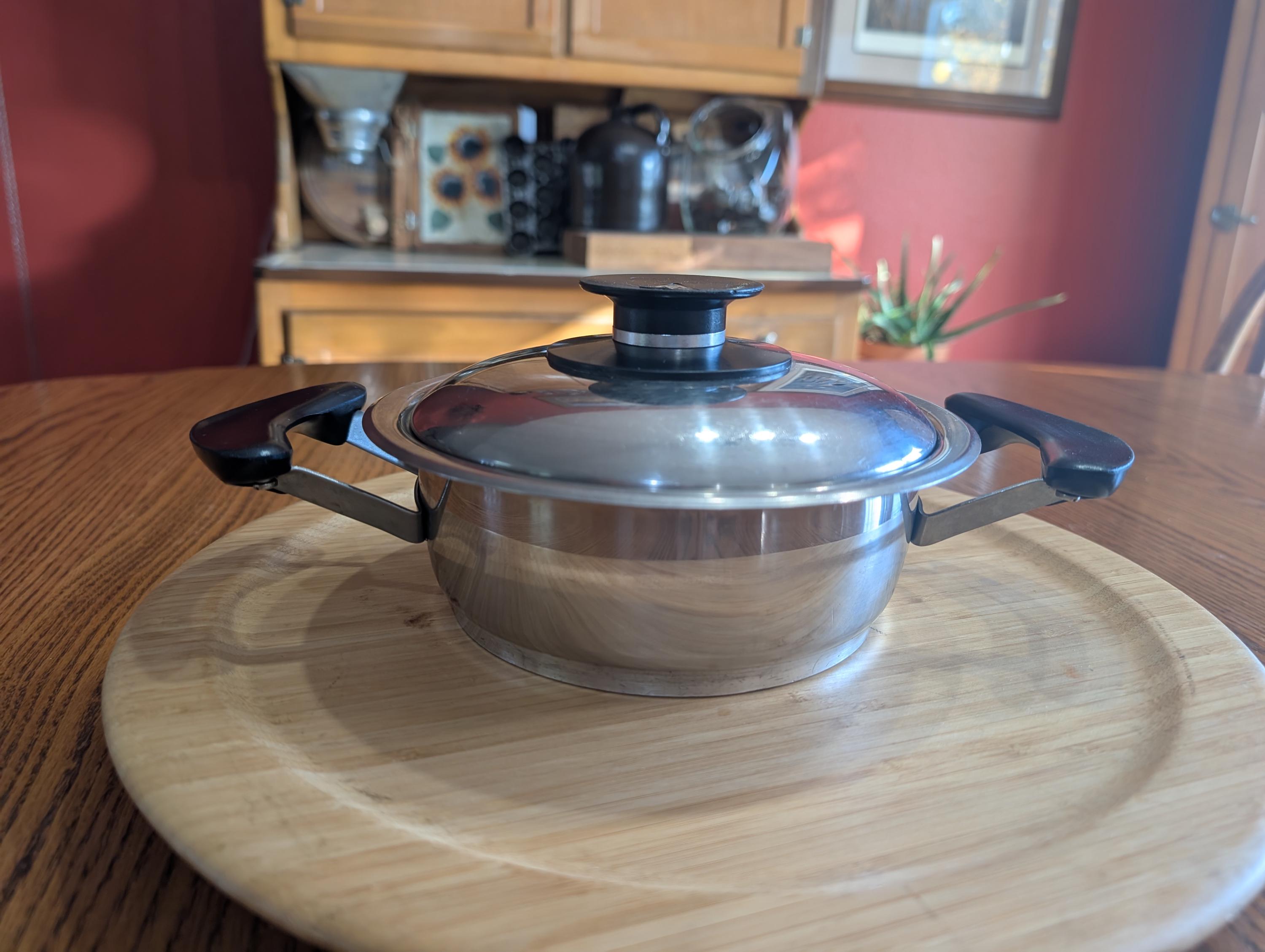 Vintage AMC Stainless Steel Casserole Pot With Lid – Model 732