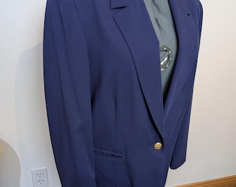 Pendleton Purple Wool Blazer, 100 percent virgin wool, Women's Size 18