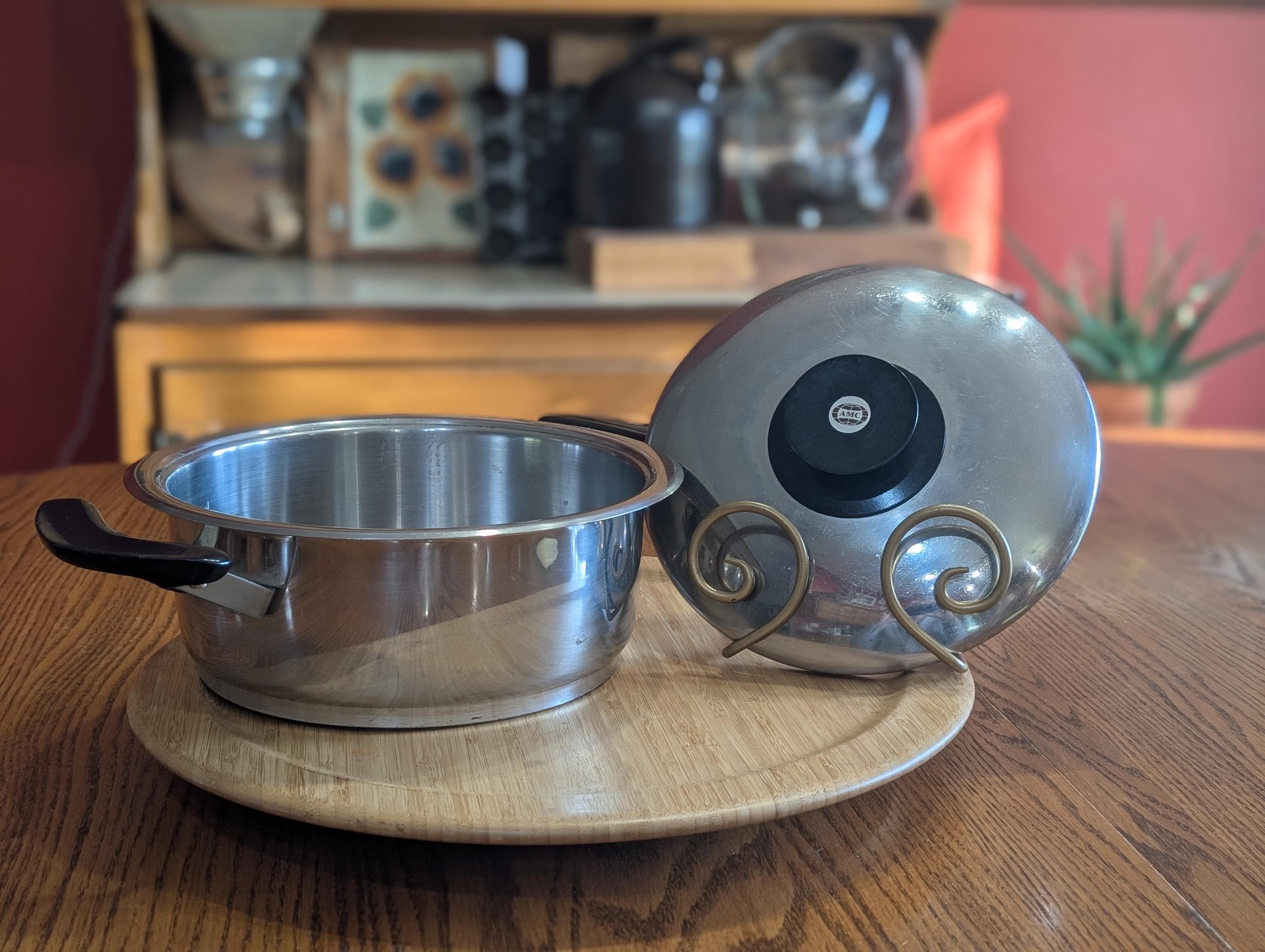 Vintage AMC Stainless Steel Pan – German Cookware With Dual
