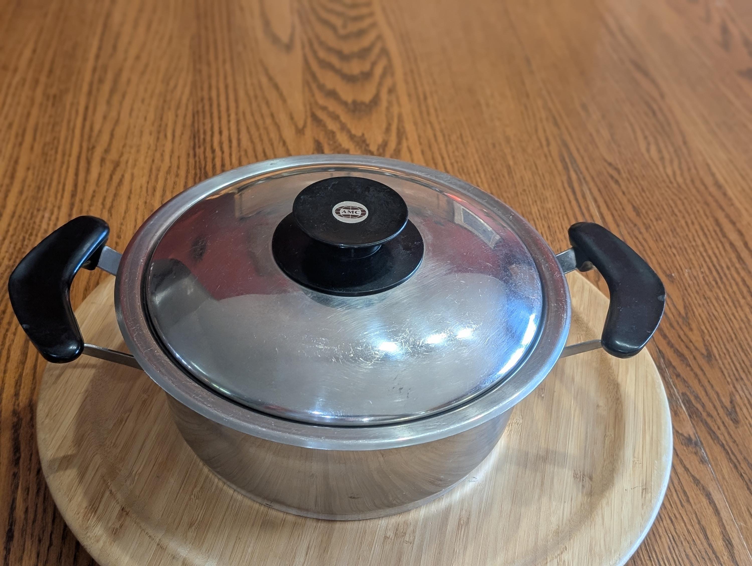 Vintage AMC Stainless Steel Pan – German Cookware With Dual