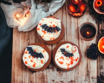 Blood Splatter Sugar Cookie Wax Melts | Halloween Wax Melts | Dessert & Food Wax Melts | Chocolate Peppermint Scented | Halloween Gift Ideas