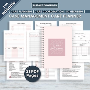 Case Mangement Caseload Planner: 21 Seiten mit Werkzeugen, Vorlagen, Trackern und Anleitungen (PDF Download)