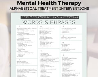 Guía práctica de terapia de salud mental: términos, frases, tratamientos e intervenciones de la evaluación del estado mental según el diagnóstico (descarga en PDF)