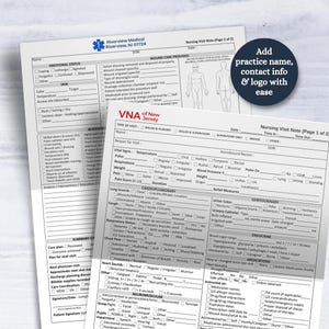 Home Health Nurse Visit Note Template | Skilled Nursing Home Visit ...