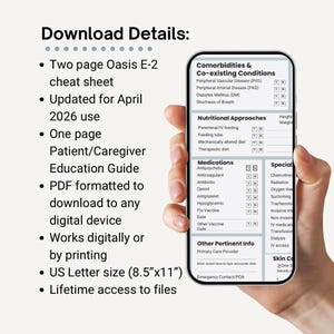 Oasis Assessment.pdf OASIS-E1 Cheat Sheet: Home Health Nurse OASIS E2 Start of Care ...