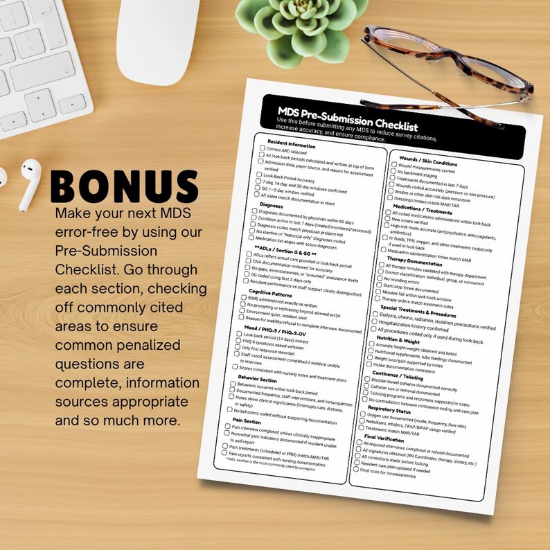 MDS 3.0 Assessment Cheat Sheet, Nursing Home MDS Quick Reference, RAI ...