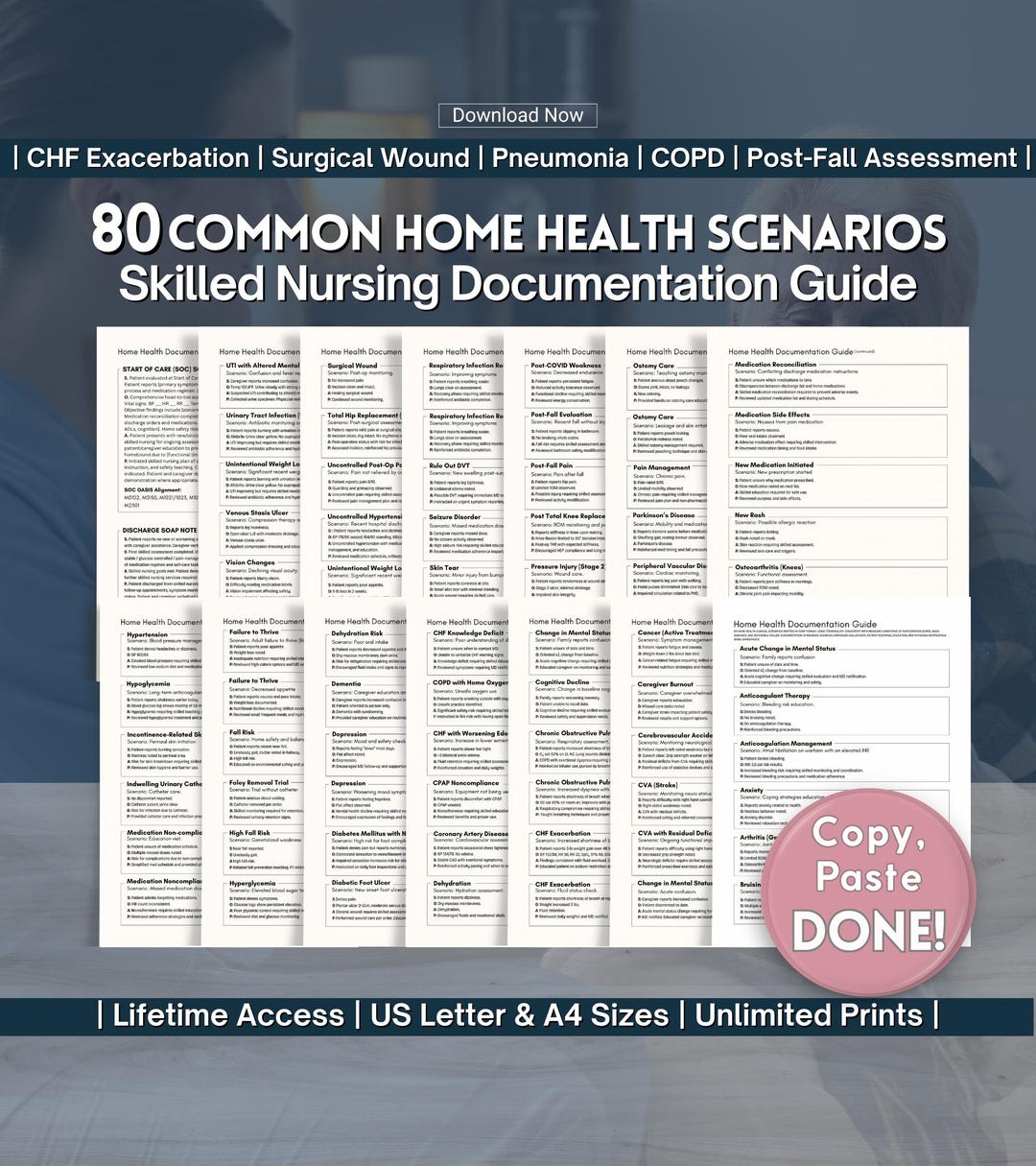 Home Health Nurse Documentation Guide, 80 SOAP Note Copy Paste Examples ...
