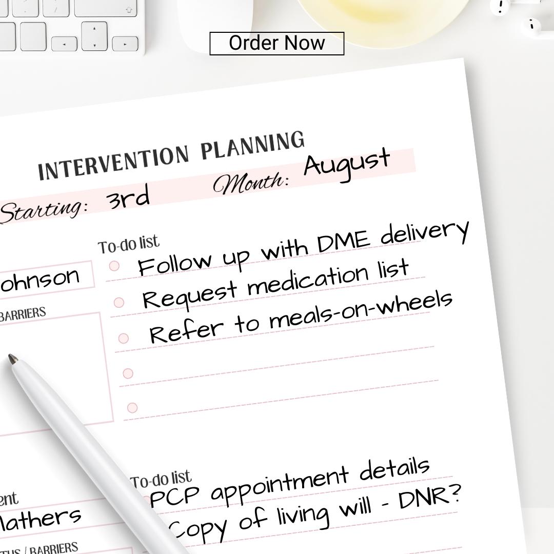 Case Management Caseload Planner: 21 Pages of Tools, Templates ...
