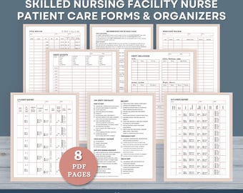 Bewerkbare bundel verpleegkundige dienst: patiëntrapport, taaktracering, sjablonen voor te doen medicatie (pdf)