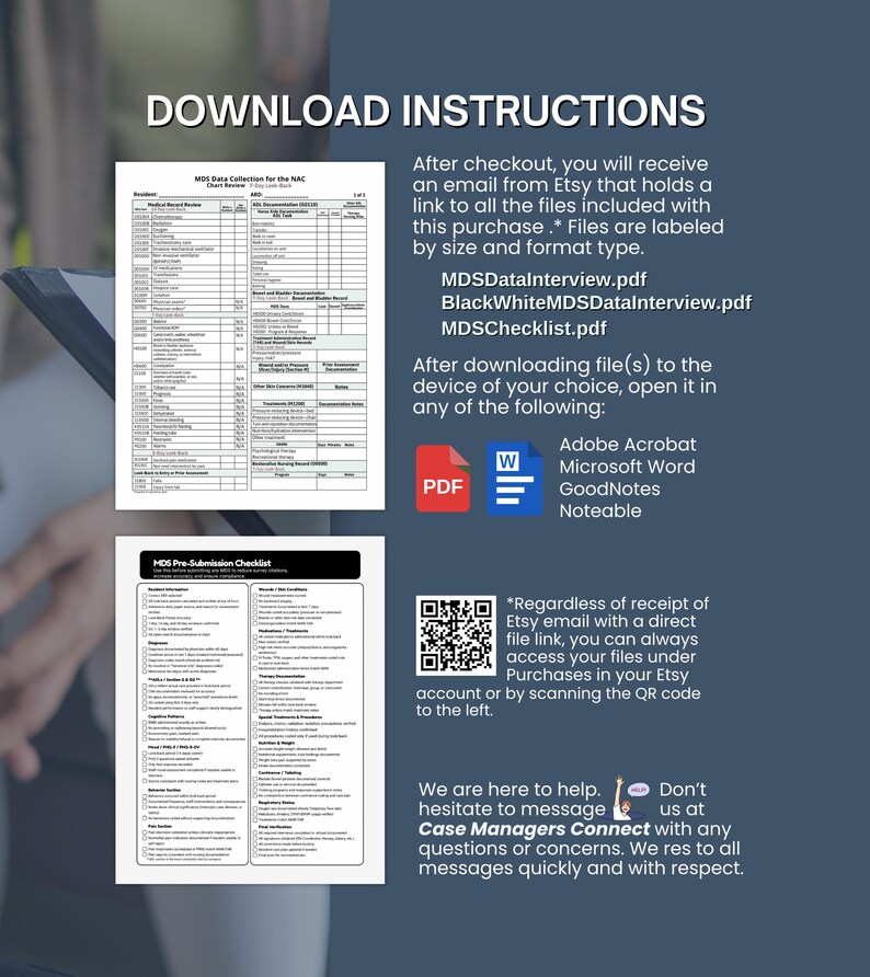 MDS Nursing Assessment Tool, BIMS Resident Interview Worksheet for Long ...