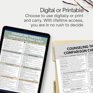 Counseling Therapy Theories Comparison Chart – Mental Health ...