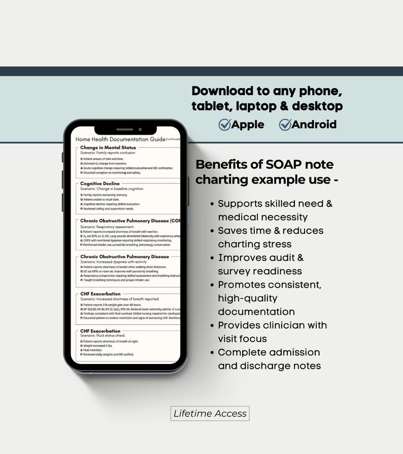 Home Health Nurse Documenting Examples, Skilled Nursing Visit Note ...