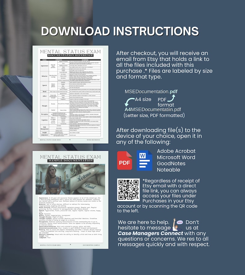 Mental Status Exam Documenting Reference Guide - MSE Terminology ...