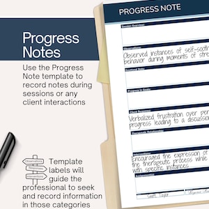 Voortgangsnotities en documentatievoorbeelden, therapeut in kaart brengen van interventies referentie, therapeut behandeldoelen afbeelding 2