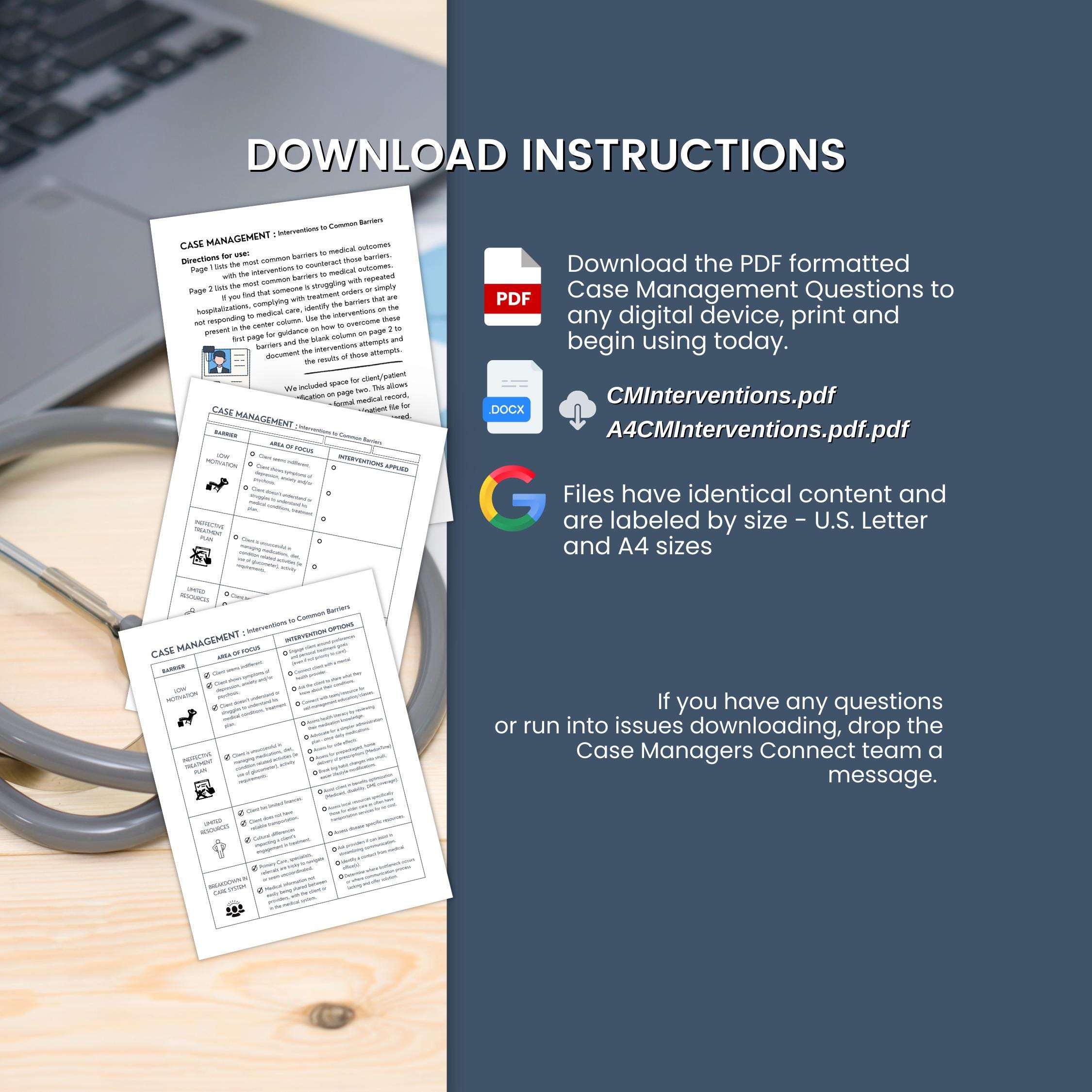 Case Manager Checklist.pdf Case Management Assessment, Intervention and Barriers Guide: Care ...
