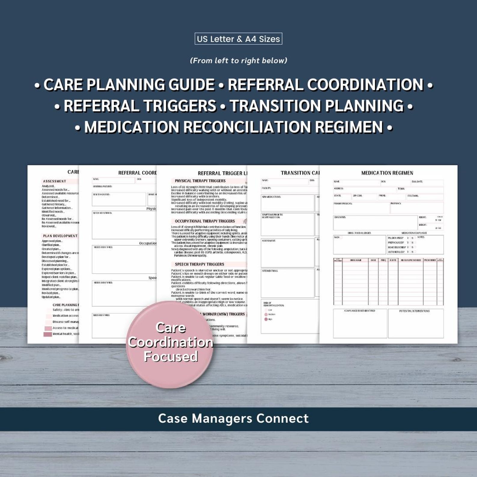 Case Management Caseload Planner: 21 Pages of Tools, Templates ...
