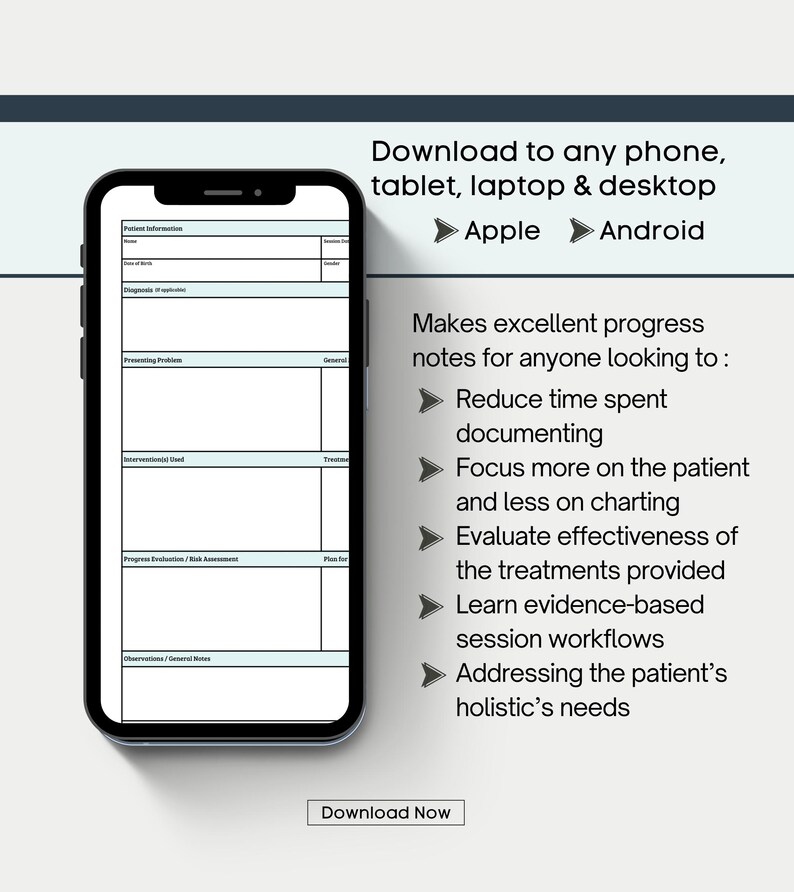 Therapy Progress Note Templates – Fillable Counseling Session Forms ...