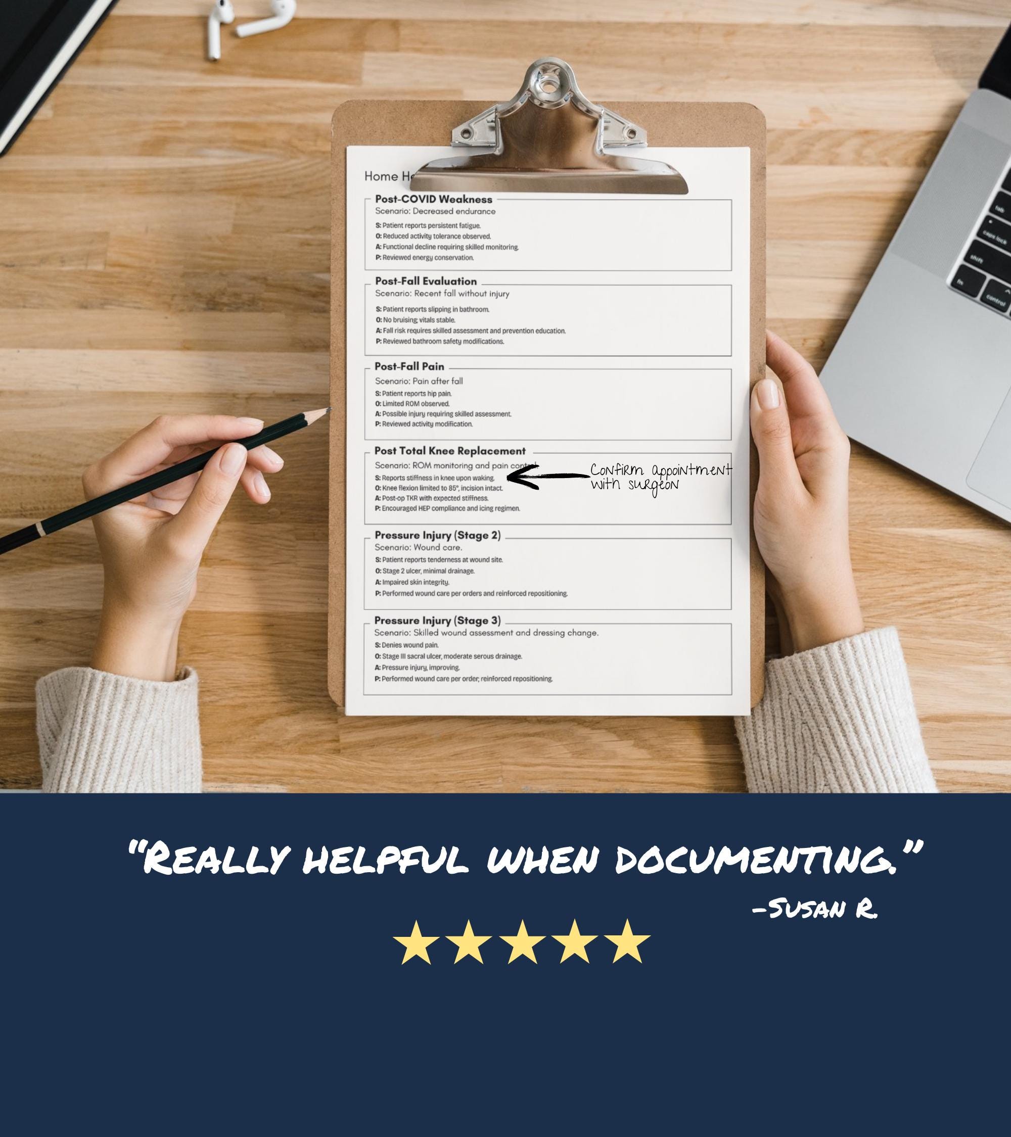 Home Health Nurse Documenting Examples, Skilled Nursing Visit Note ...