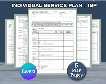 Individual Service Plan Template: Assisted Living, Long Term Care, Nursing Home Care (PDF Download)