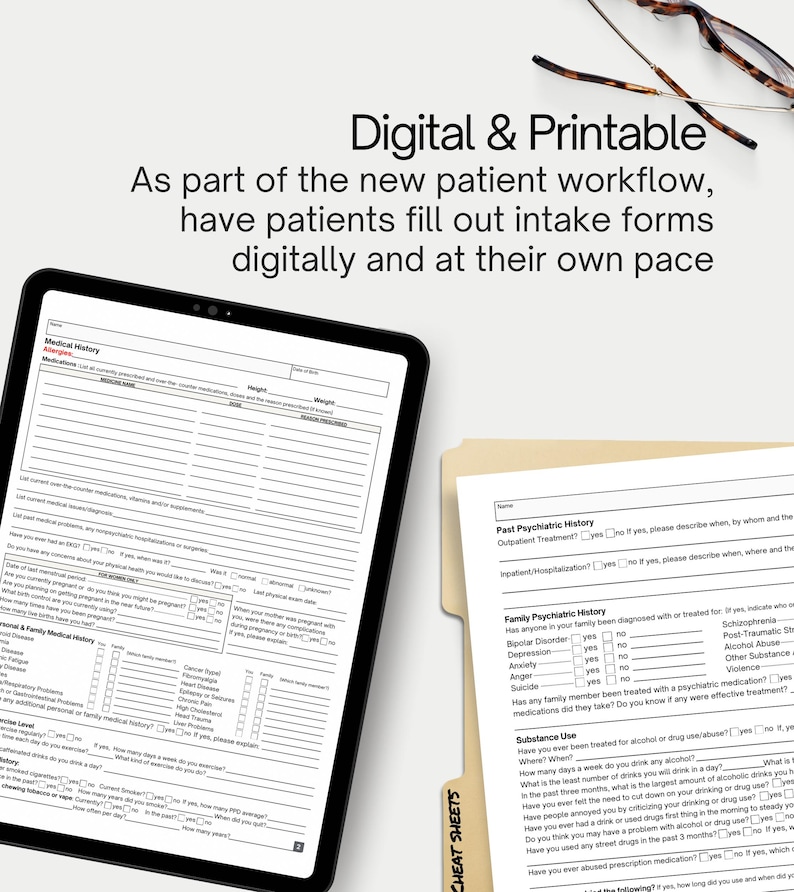 New Client Intake Mental Health Form | New Psychotherapy Patient ...
