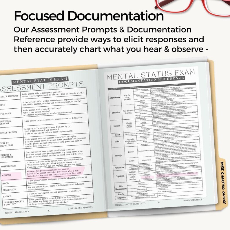 Mental Status Exam Template for Therapists & Psychology Students ...