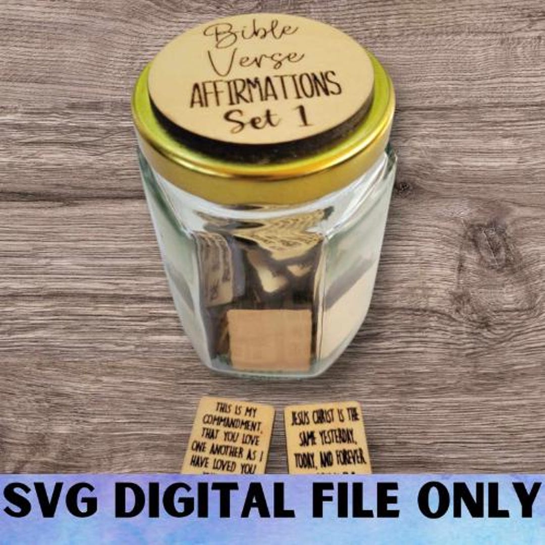 SVG Bible Phrase Tokens Set 1-digital File Download - Glowforge File ...