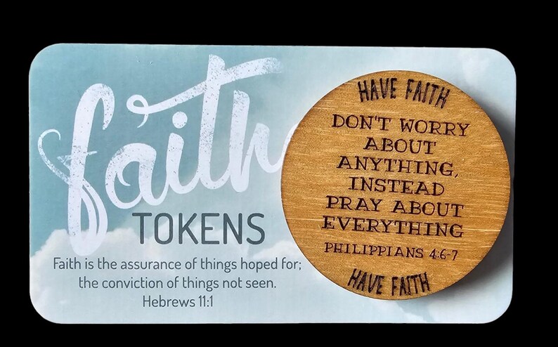 SVG Faith Tokens -digital File Download - Glowforge File, Affirmations ...
