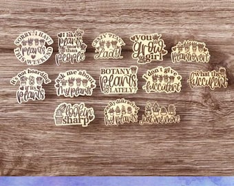 SVG PLANT Gardening Magnet Set - Digital Download-Glowforge, Funny, Snarky, Witty, Sarcasm, Gardening Refrigerator Desk Magnet Laser File