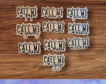 SVG Favorite People Magnet Set - Digital Download-Glowforge, Mom, Mama, Granny, Mimi, Positive, Mother's Day, Fridge Desk Magnet Laser File